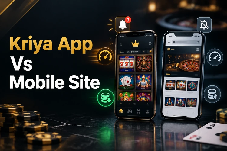 Kriya App Vs Mobile Site