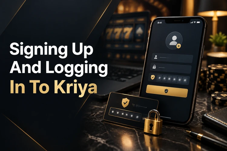 Signing Up And Logging In To Kriya